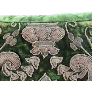 English or French, 17th Century, Metal Thread Appliqued Pillow