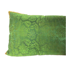 French Rococo Double-Sided Pillow with Silk Brocade and Silk Damask