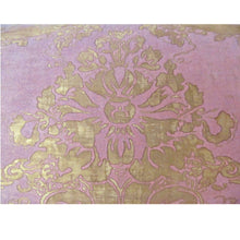 Rare Pair of 1900's Fortuny Pink Fabric in his "Dandolo" Pattern