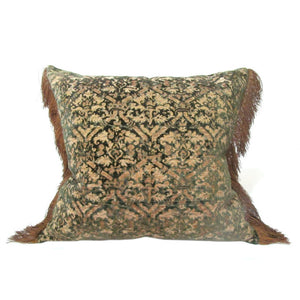 Early 19th Century German Silk Velvet Pillow of A 16th Century Italian Design