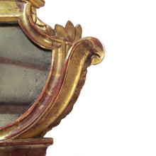 Italian 18th Century Hand Carved Giltwood Mirror with Scallop Shell