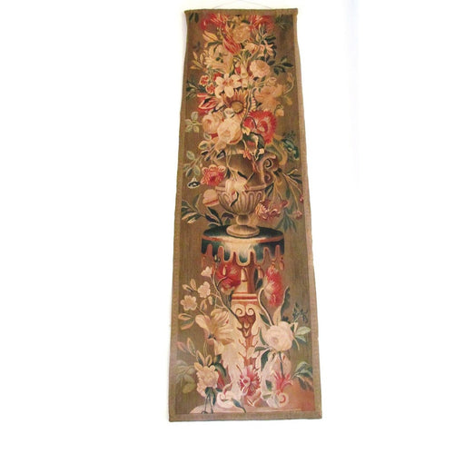 Late 18th Early 19th Century French Floral Tapestry Fragment